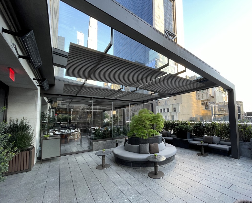 Wintergarten auf Dachterrasse